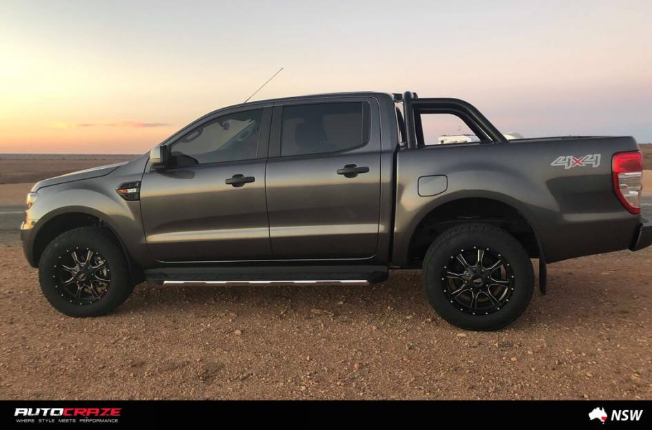 FORD RANGER MO970 SATIN BLACK MILLED ACCENTS